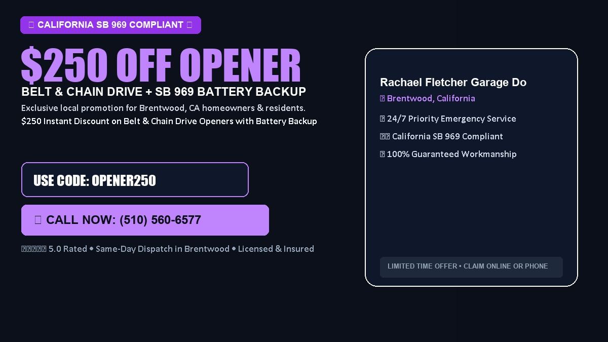 Rachael Fletcher Garage Door Services $250 OFF Premium LiftMaster Opener Installation